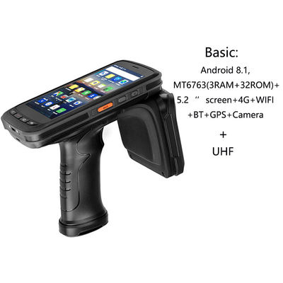 5.2インチ8000mAh 32G産業手持ち型PDAのアンドロイド8.1 OS