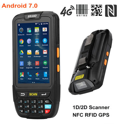 IP65 16G険しい手持ち型PDAの480x800 4インチPDAのアンドロイド7.0