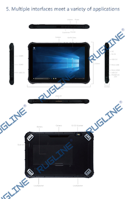 16:10のWindowsのNFCサポートISO/IECが付いている険しいタブレットCPU Z8350