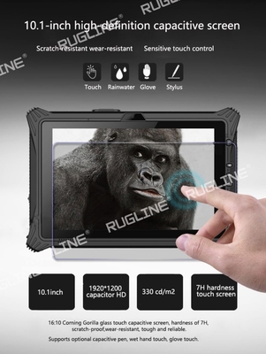 NFC 1D/第2走査器のRUGLINEの産業険しいタブレットWindows 10