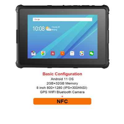 人間の特徴をもつOSの険しいタブレットのPC 8のインチ800X1280 IPS GPS IP67スマートなRF8R